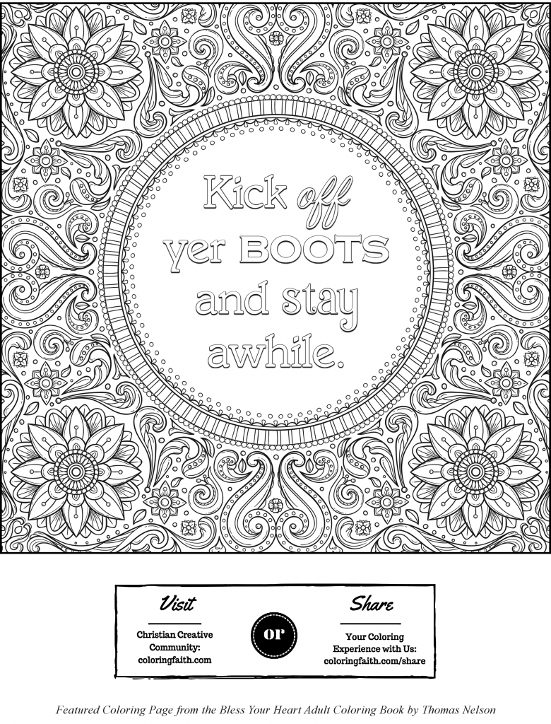 bless the harts coloring page