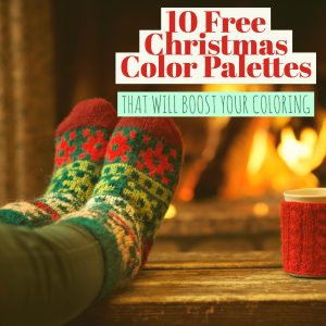 10 Free Christmas Color Palettes That Will Boost Your Coloring For Your Adult Coloring Books.