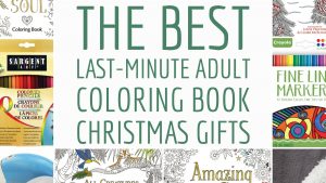 Image of the best last-minute coloring book Christmas gift ideas.