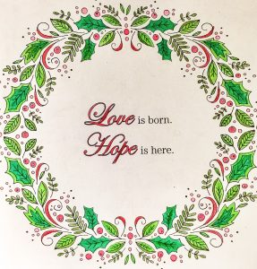 Love is born. Hope is here.