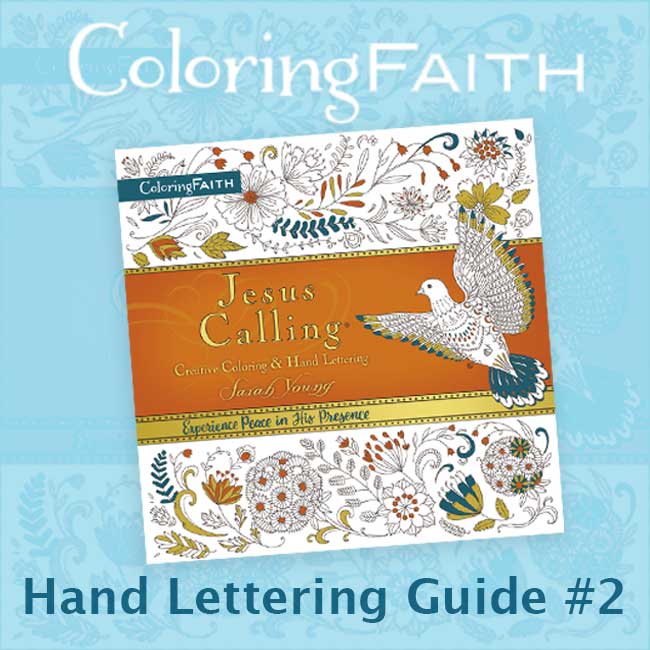 Jesus Calling Hand Lettering Guide #2 cover image.